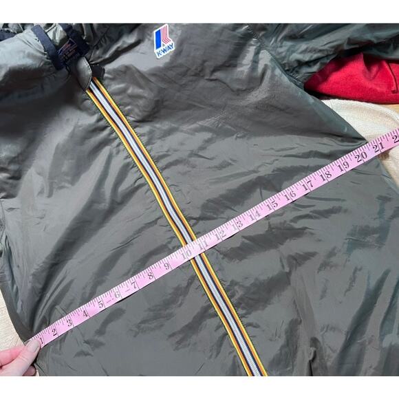 K-Way Packable Jacket Le Vrai 3.0 Claude LW Size M Green Gorpcore Travel Layer - Picture 6 of 15
